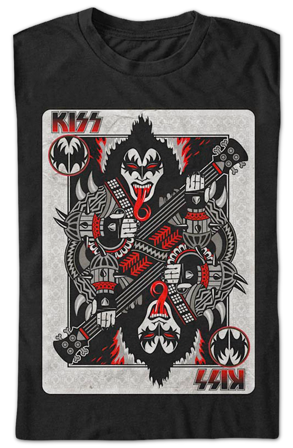 Demon Playing Card KISS T-Shirt product image 2