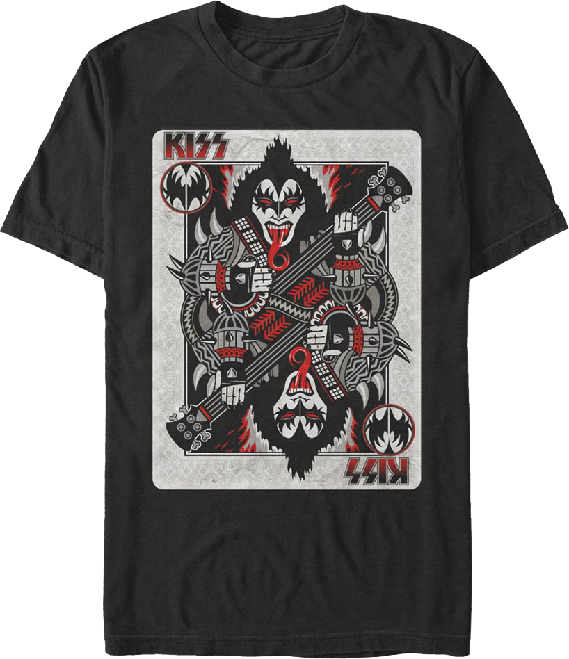 Demon Playing Card KISS T-Shirt product image 1