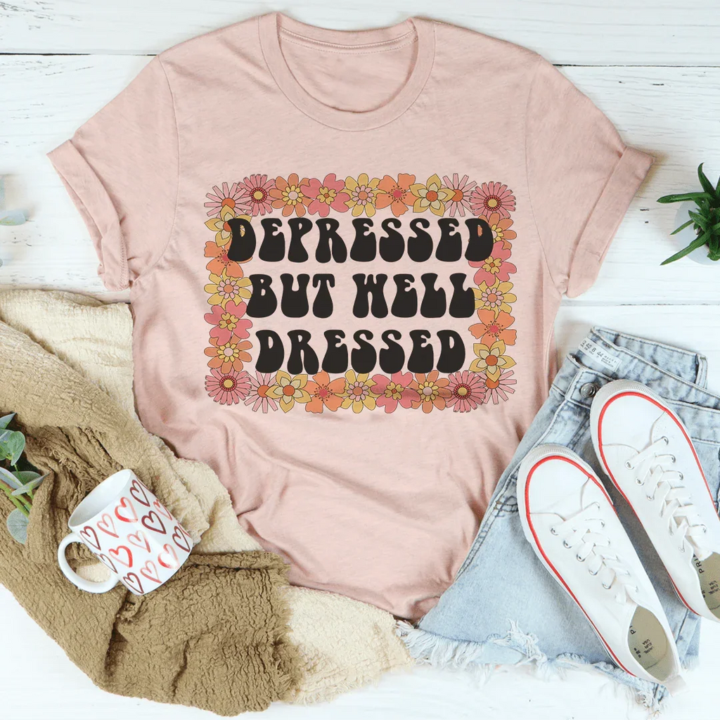 Depressed But Well Dressed Tee product image 1