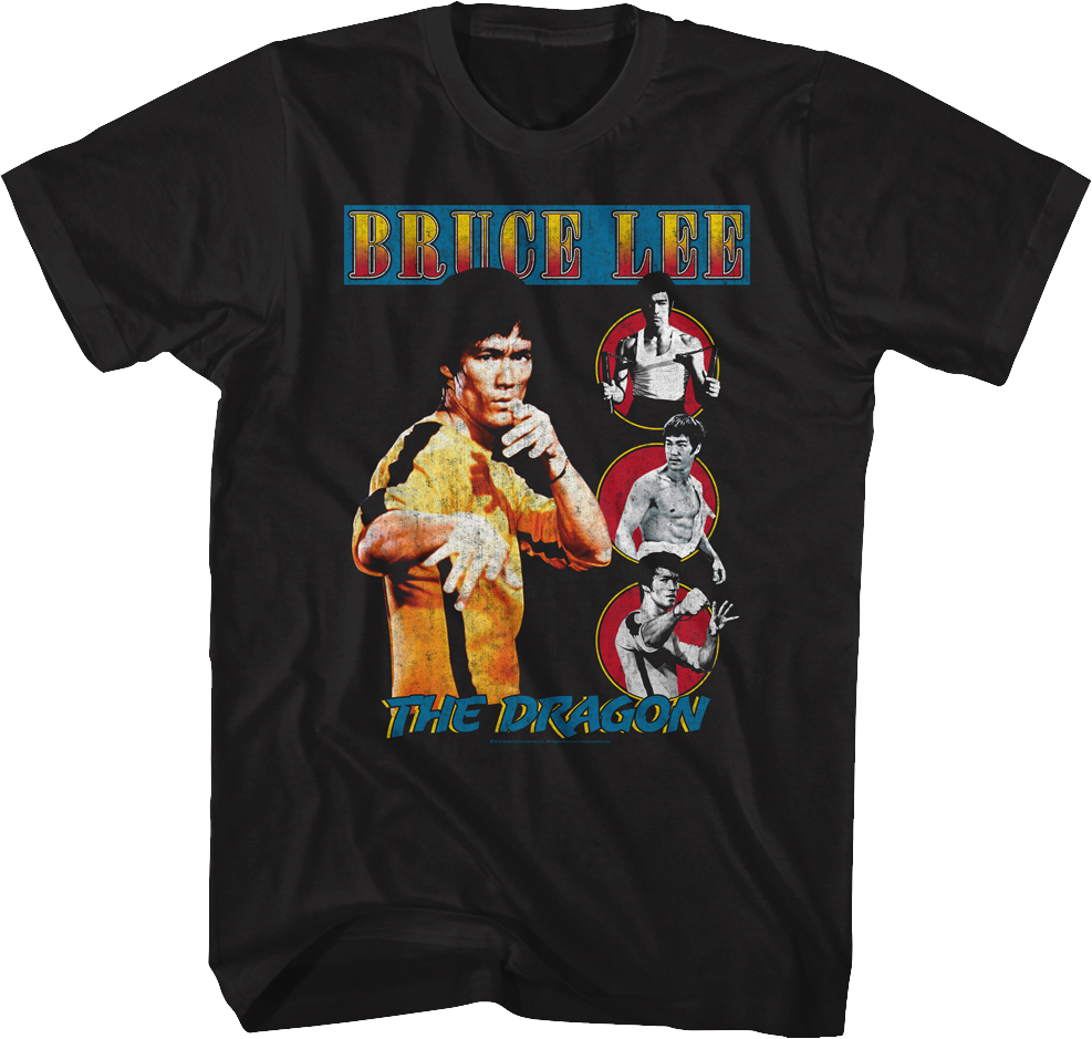 Distressed Dragon Bruce Lee T-Shirt product image 1