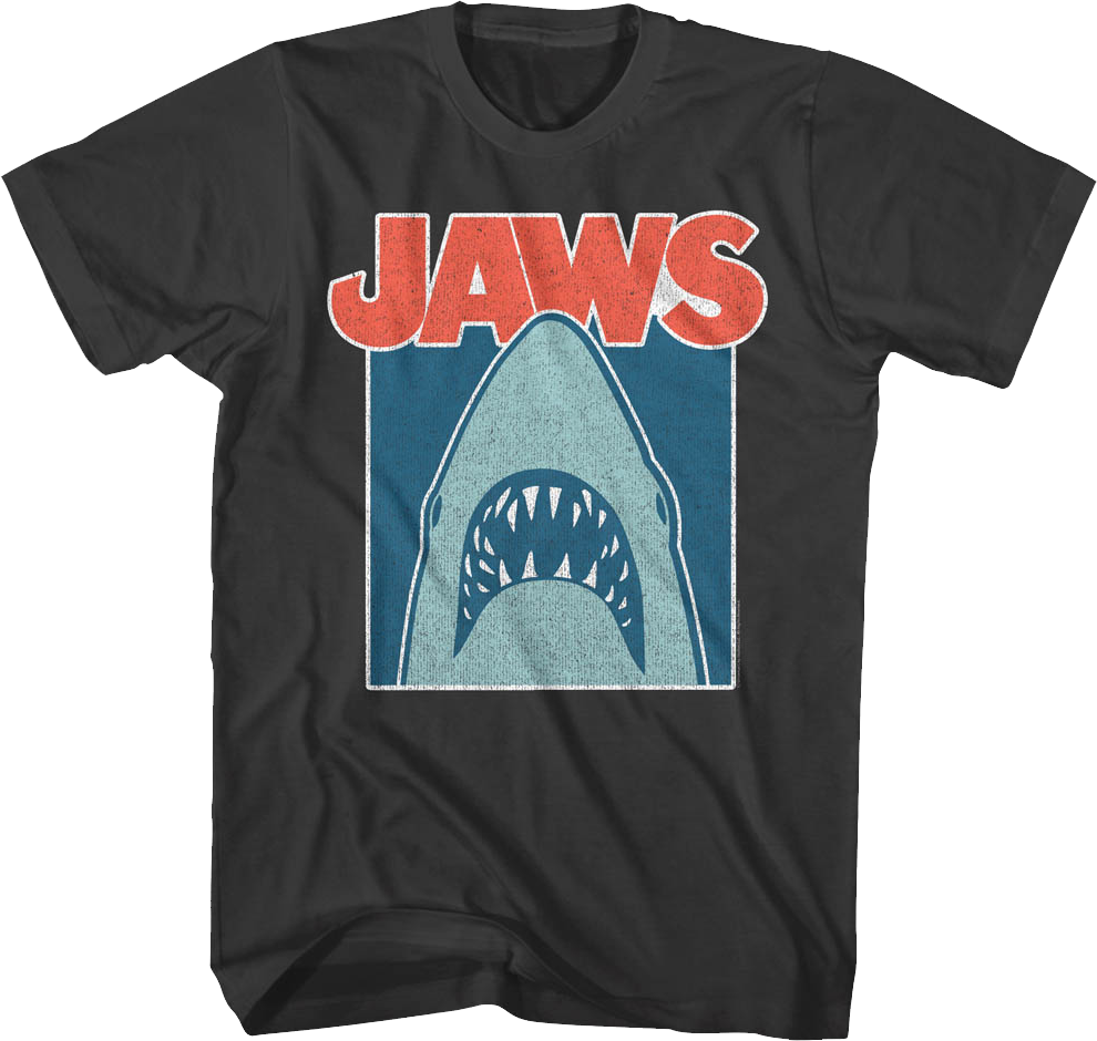 Distressed Frame Jaws T-Shirt product image 1