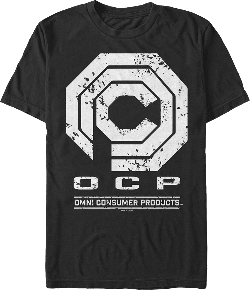 Distressed OCP Logo Robocop T-Shirt product image 1
