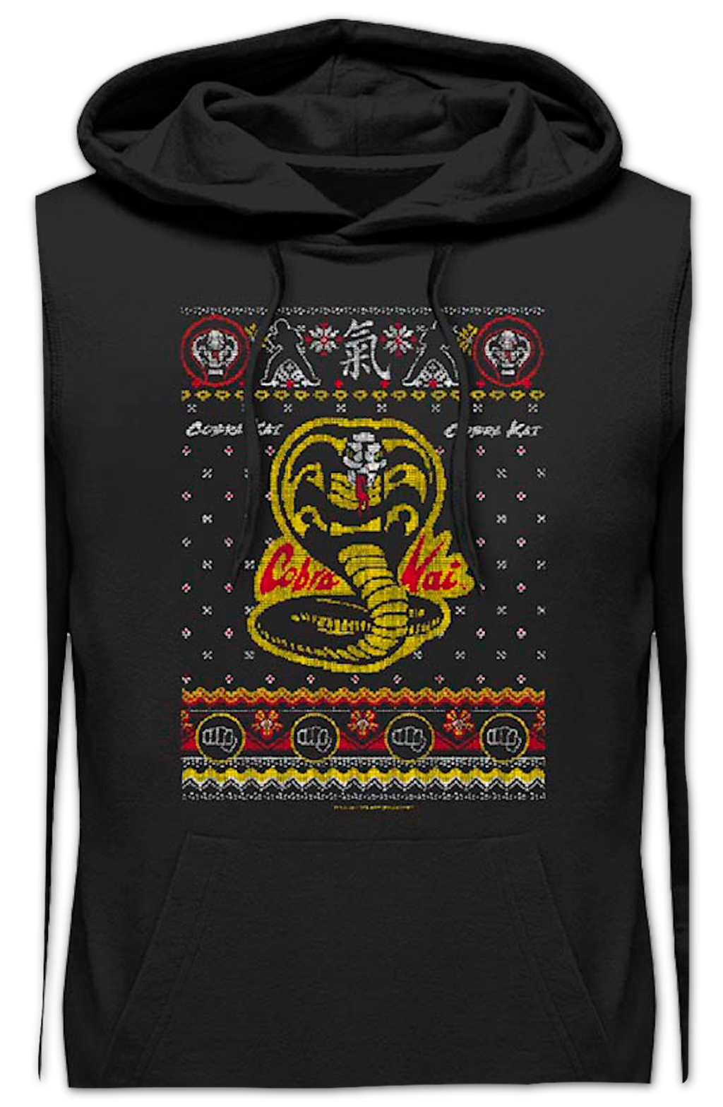 Dojo Logo Faux Ugly Christmas Sweater Cobra Kai Hoodie product image 1