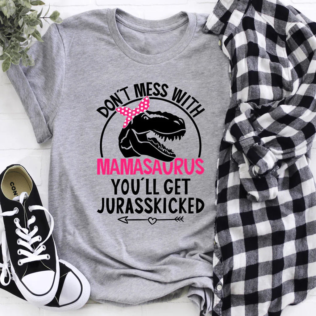 "Don't Mess With Mamasaurus" – Funny Motherhood Graphic product image 2