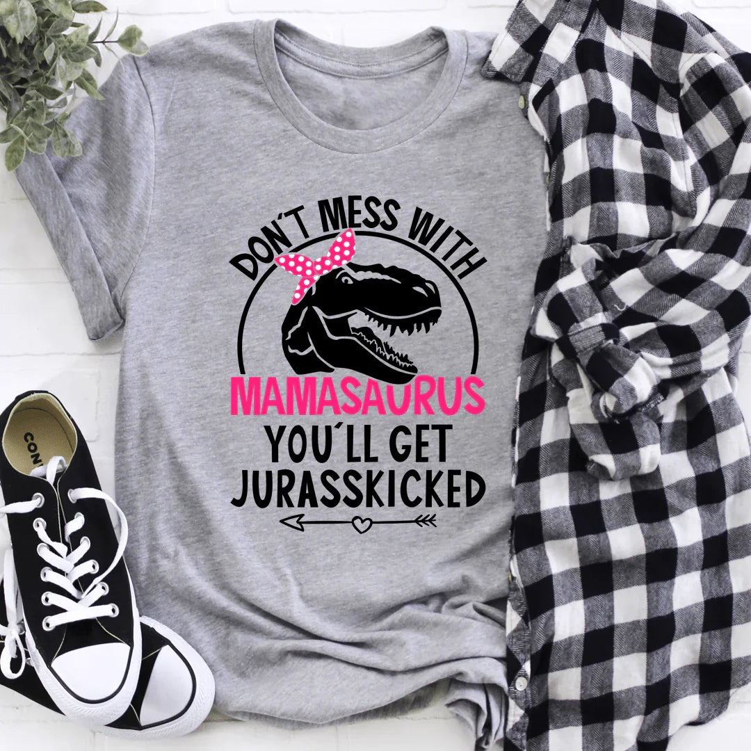 "Don't Mess With Mamasaurus" – Funny Motherhood Graphic product image 2