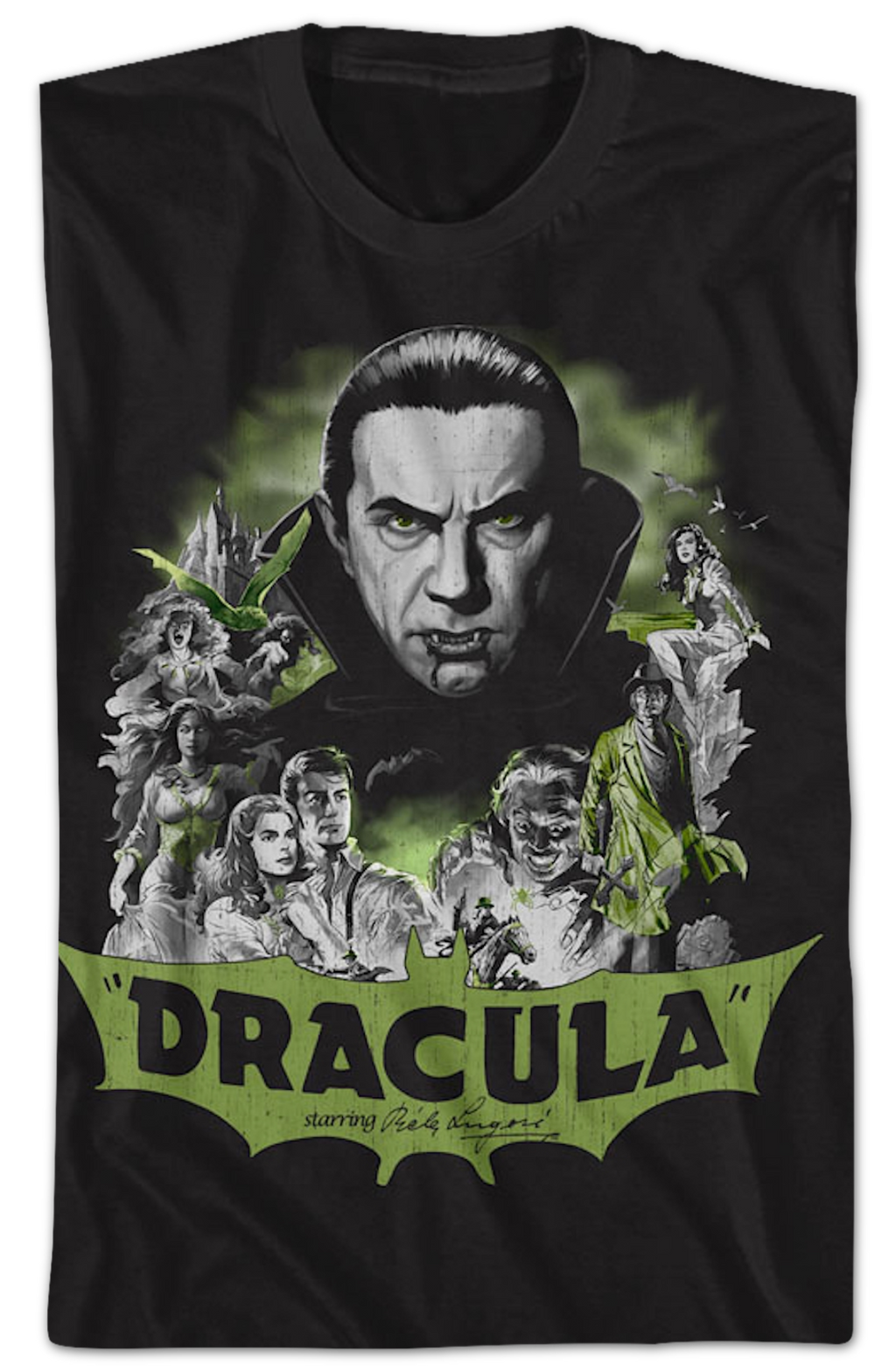 Dracula Collage Bela Lugosi T-Shirt product image 2