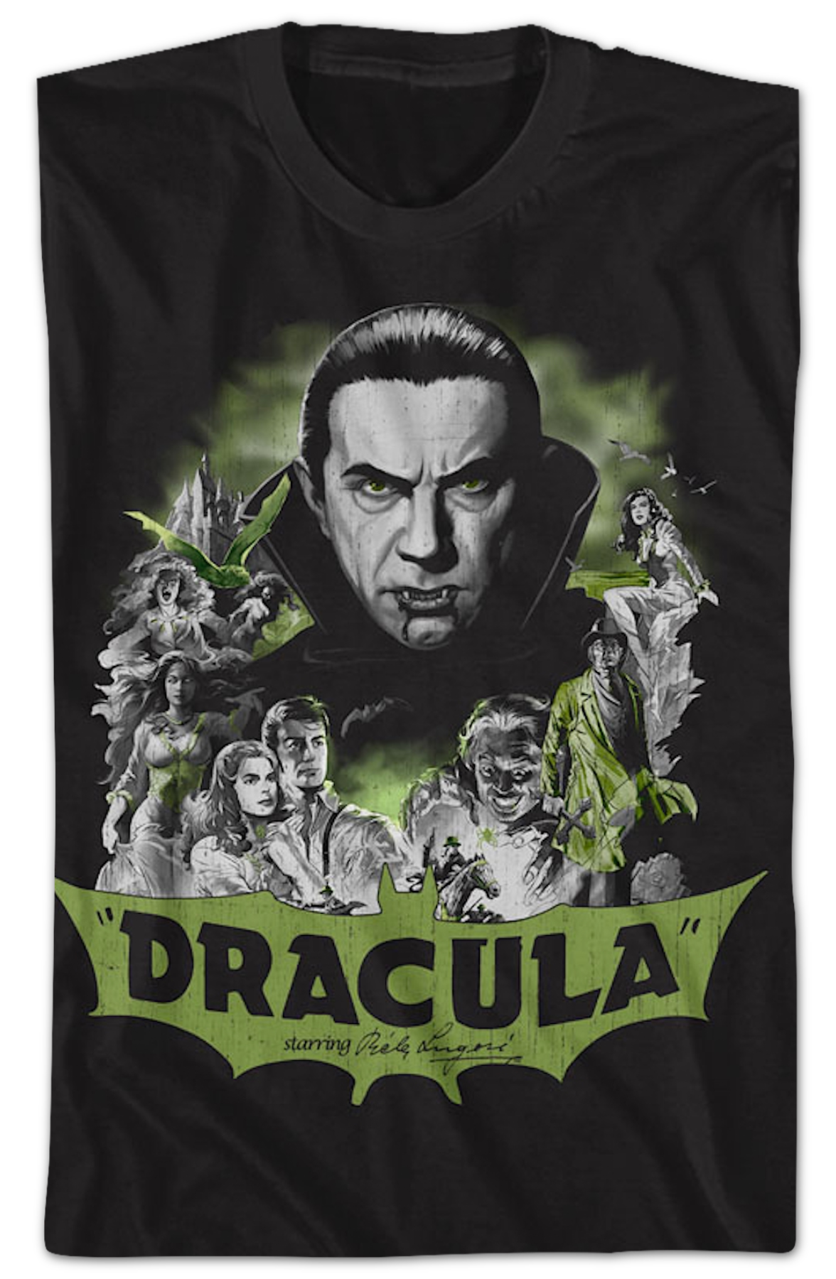 Dracula Collage Bela Lugosi T-Shirt product image 2
