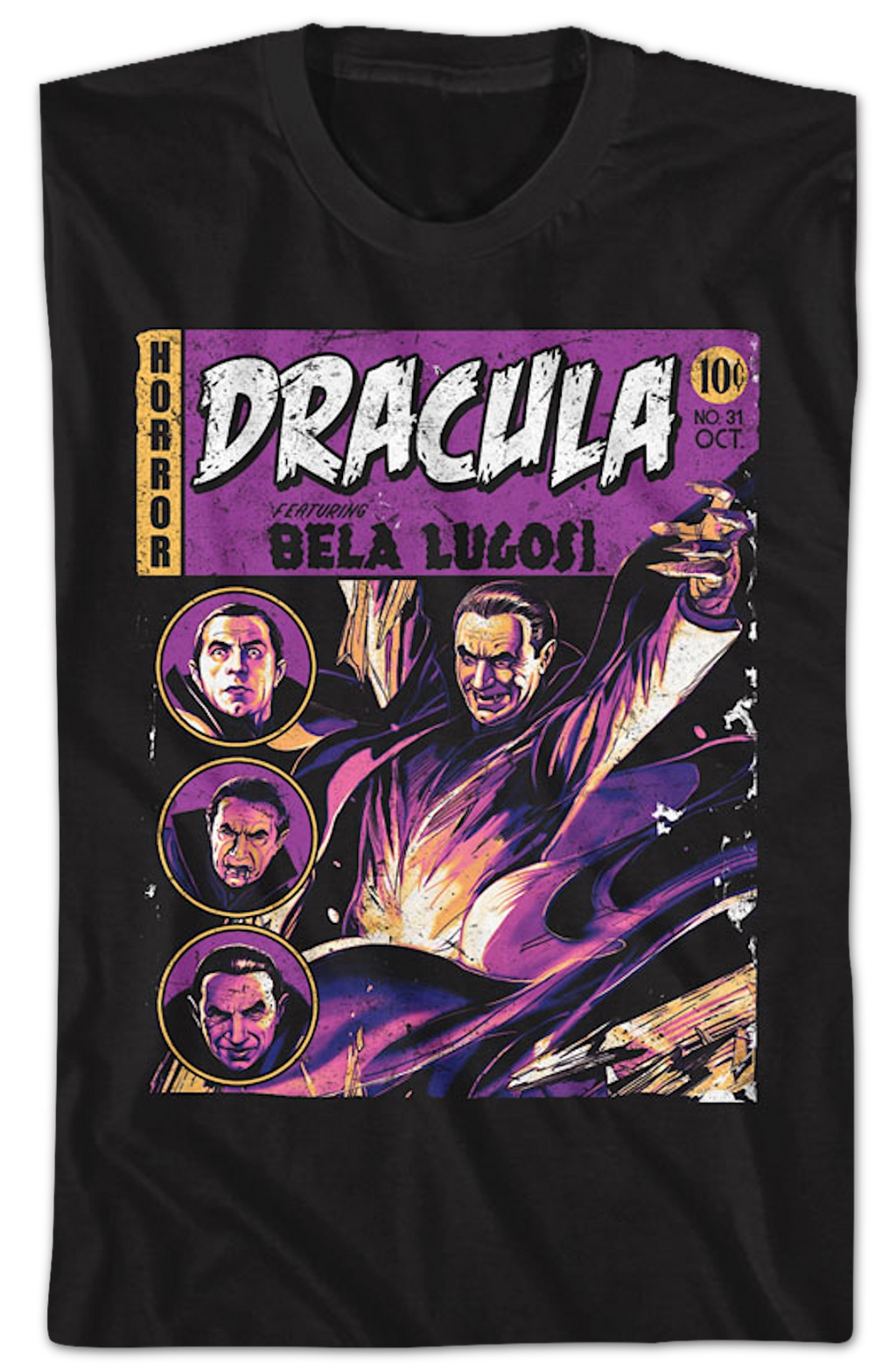 Dracula Comic Book Cover Bela Lugosi T-Shirt product image 2