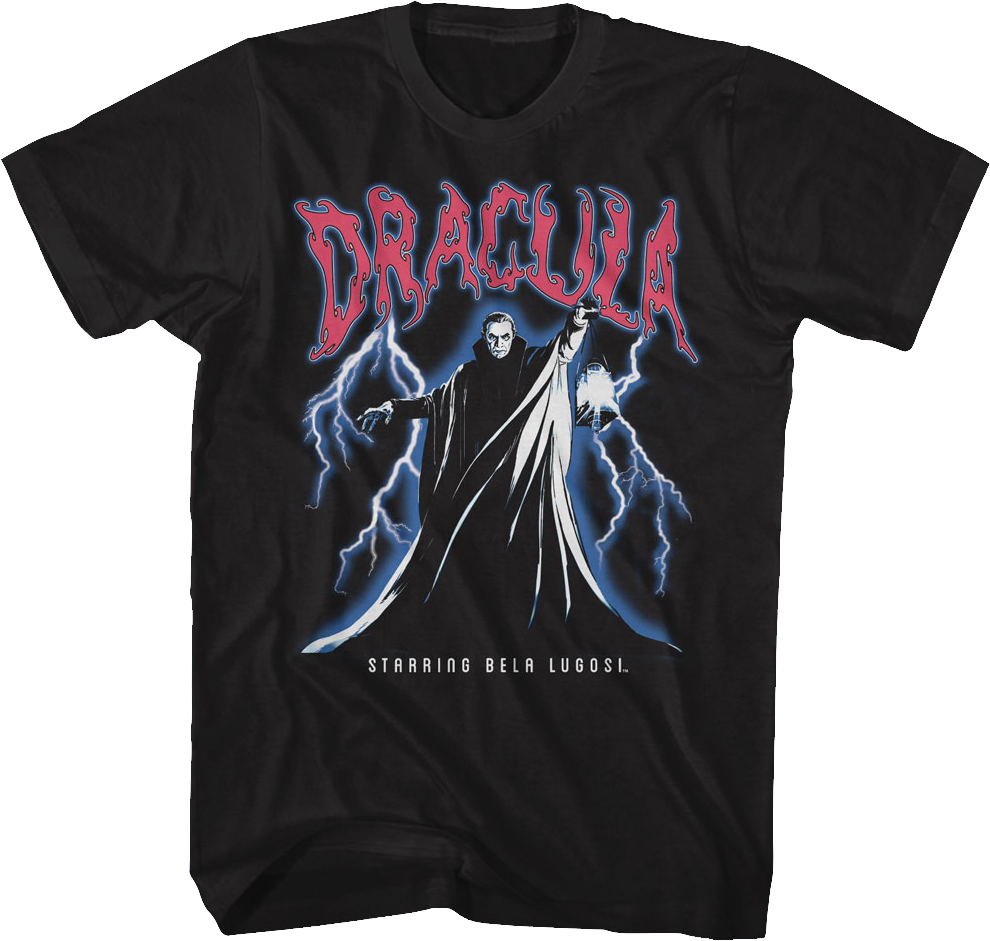 Dracula Lightning Storm Bela Lugosi T-Shirt product image 1