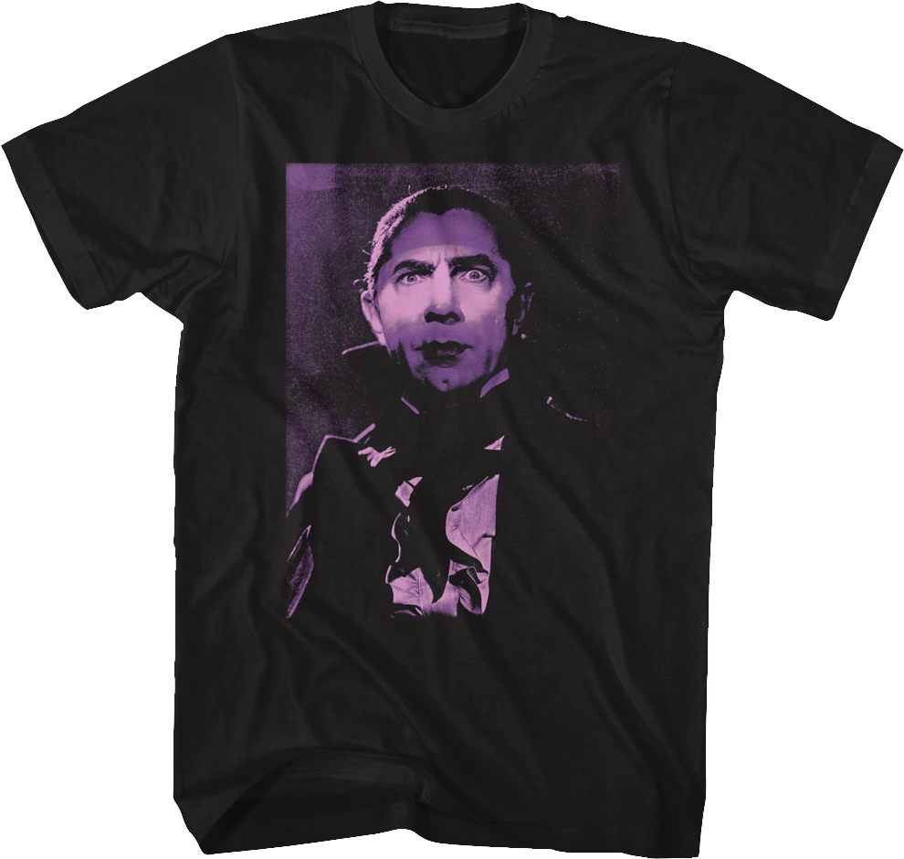 Dracula Purple Photo Bela Lugosi T-Shirt product image 1