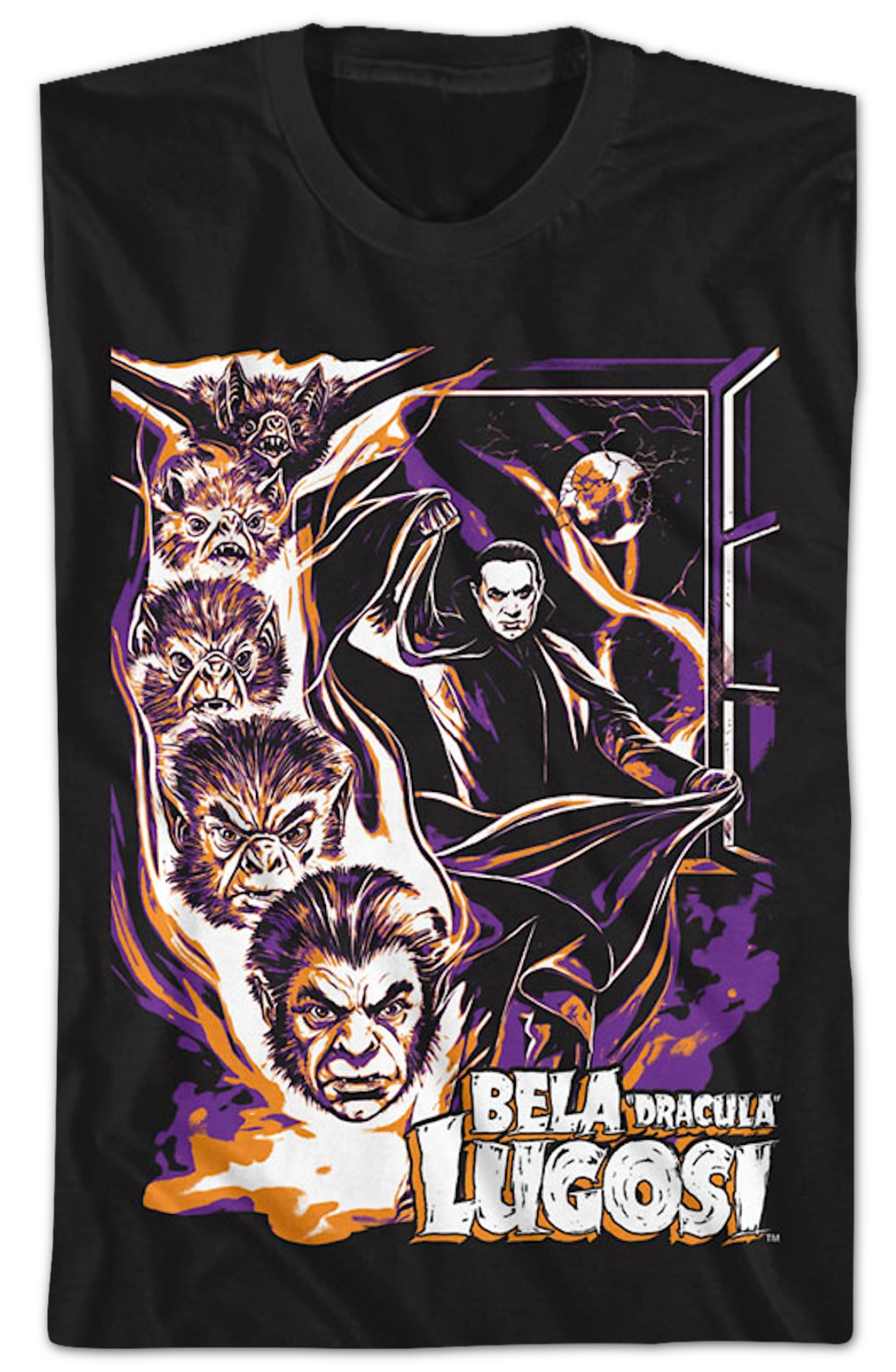 Dracula Vampire Bat Bela Lugosi T-Shirt product image 2