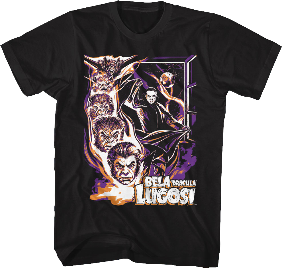 Dracula Vampire Bat Bela Lugosi T-Shirt product image 1