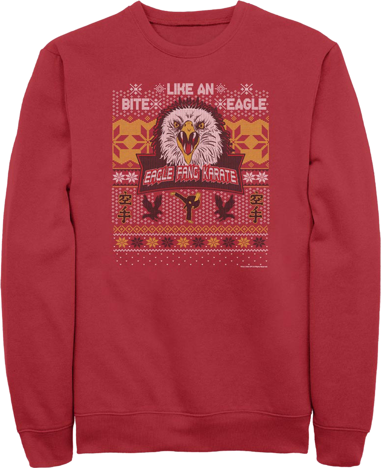 Eagle Fang Karate Faux Ugly Christmas Sweater Cobra Kai product image 2