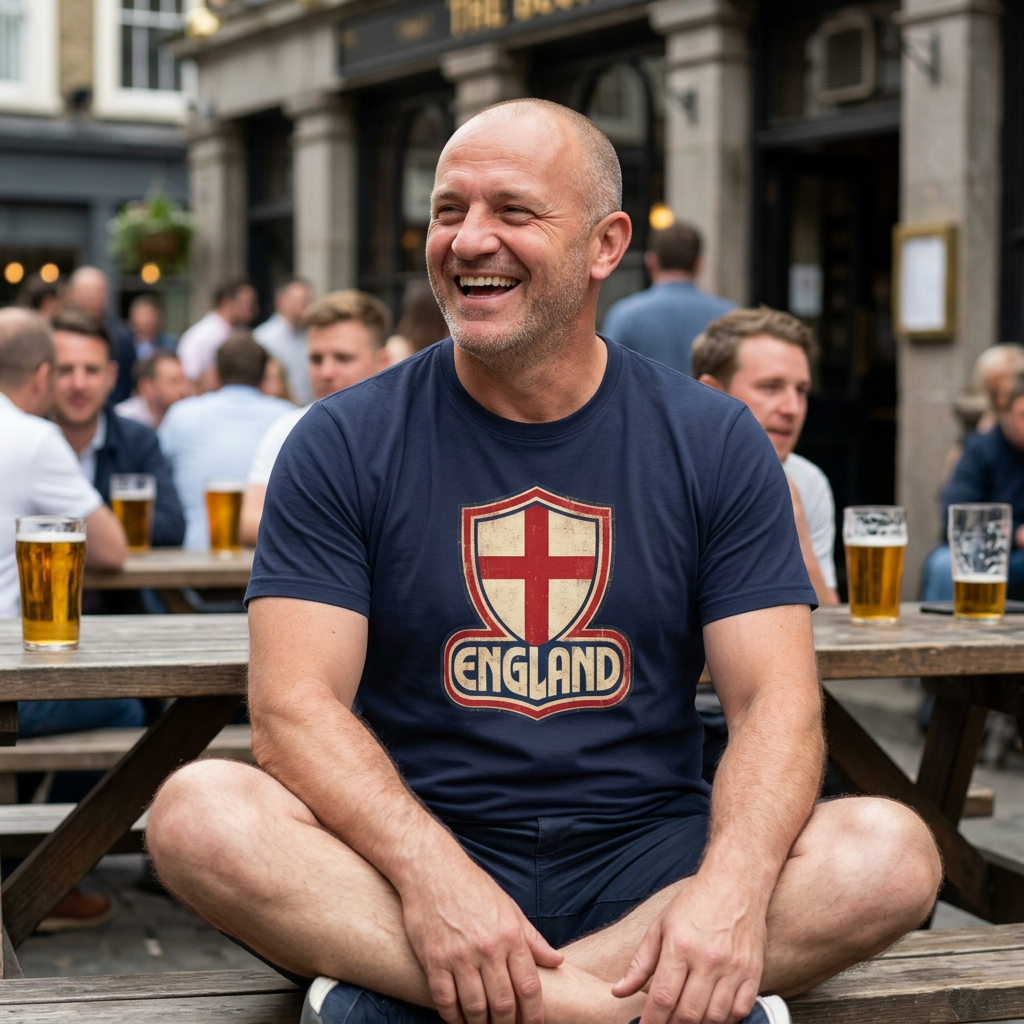 England Retro St George Cross T-Shirt