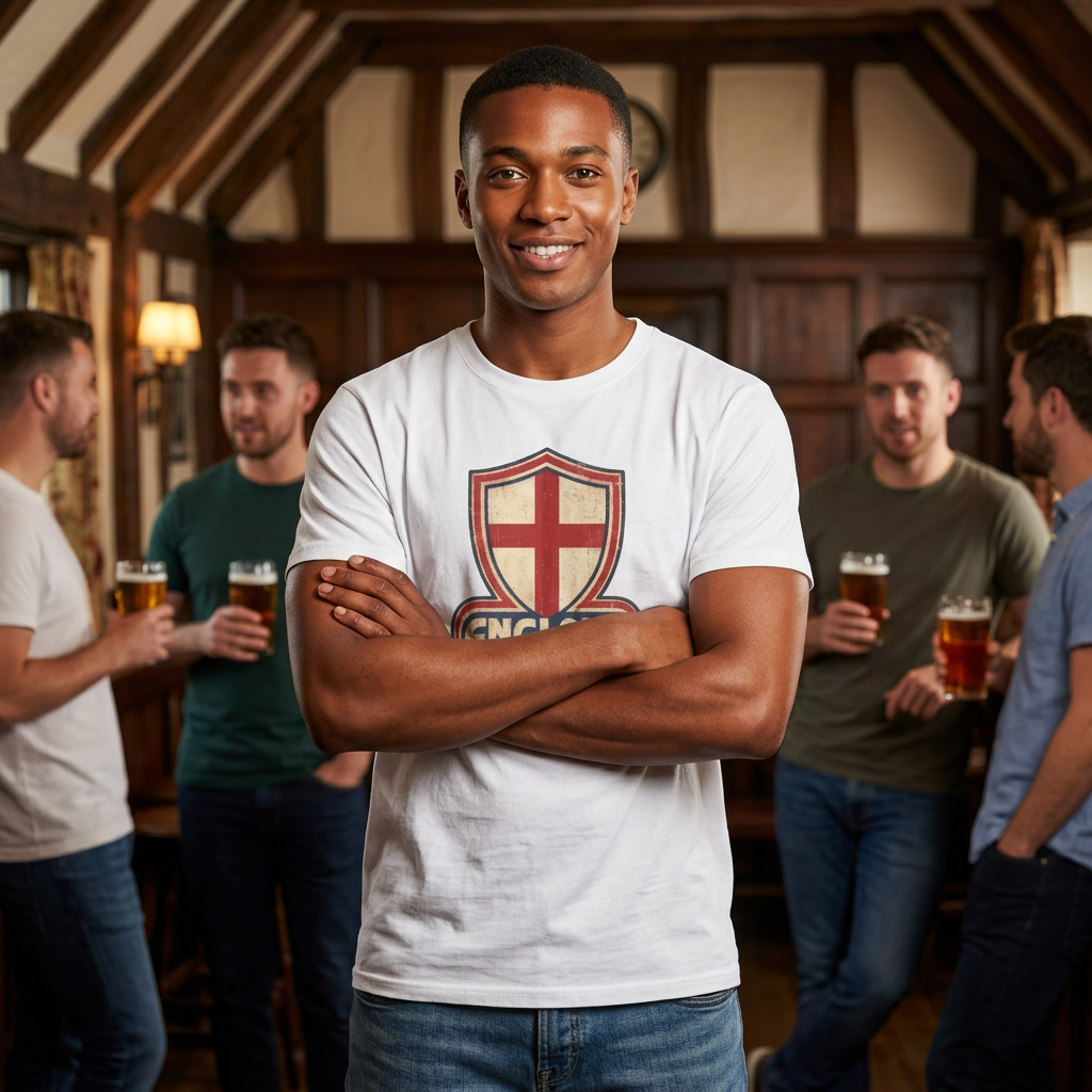 England Retro St George Cross T-Shirt