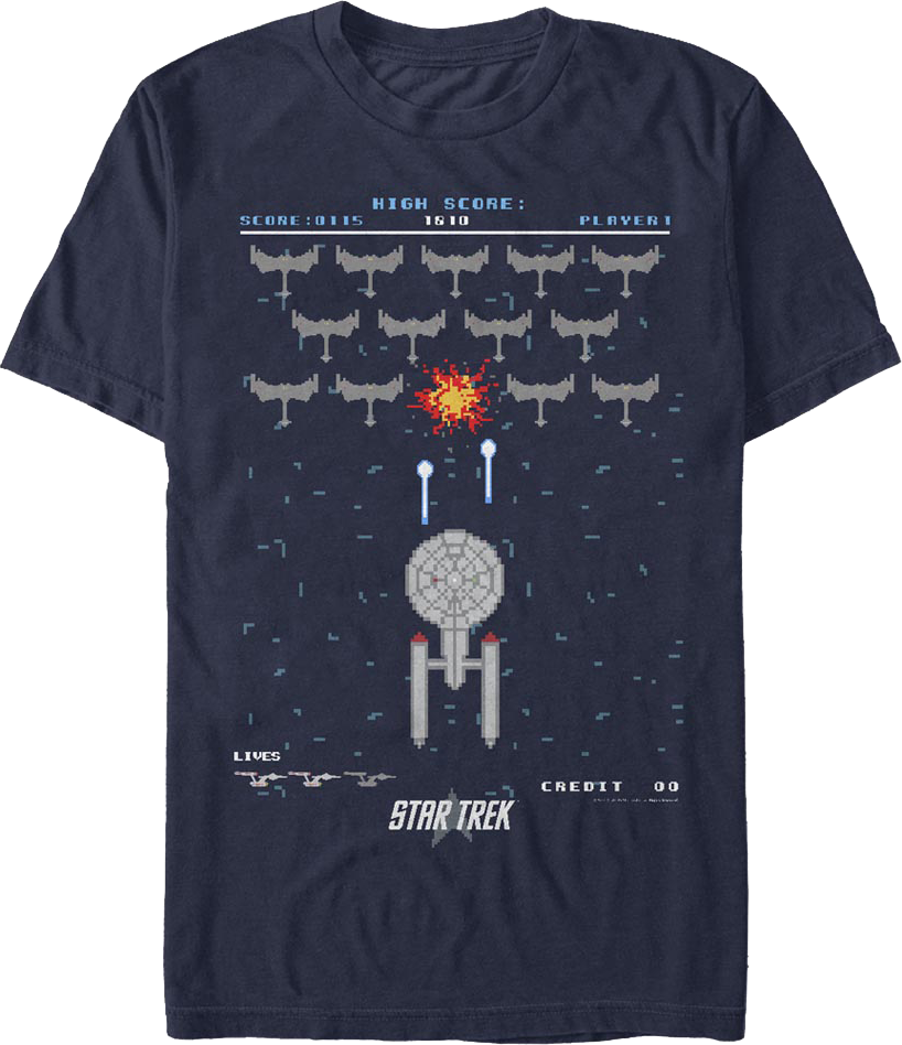 Enterprise Invaders Star Trek T-Shirt product image 1