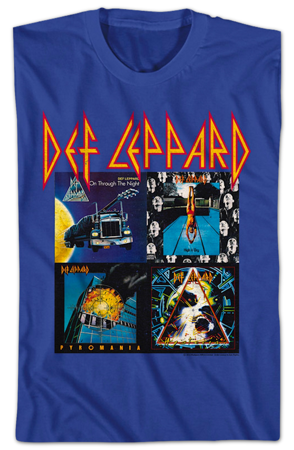 First Four Album Covers Def Leppard T-Shirt product image 2