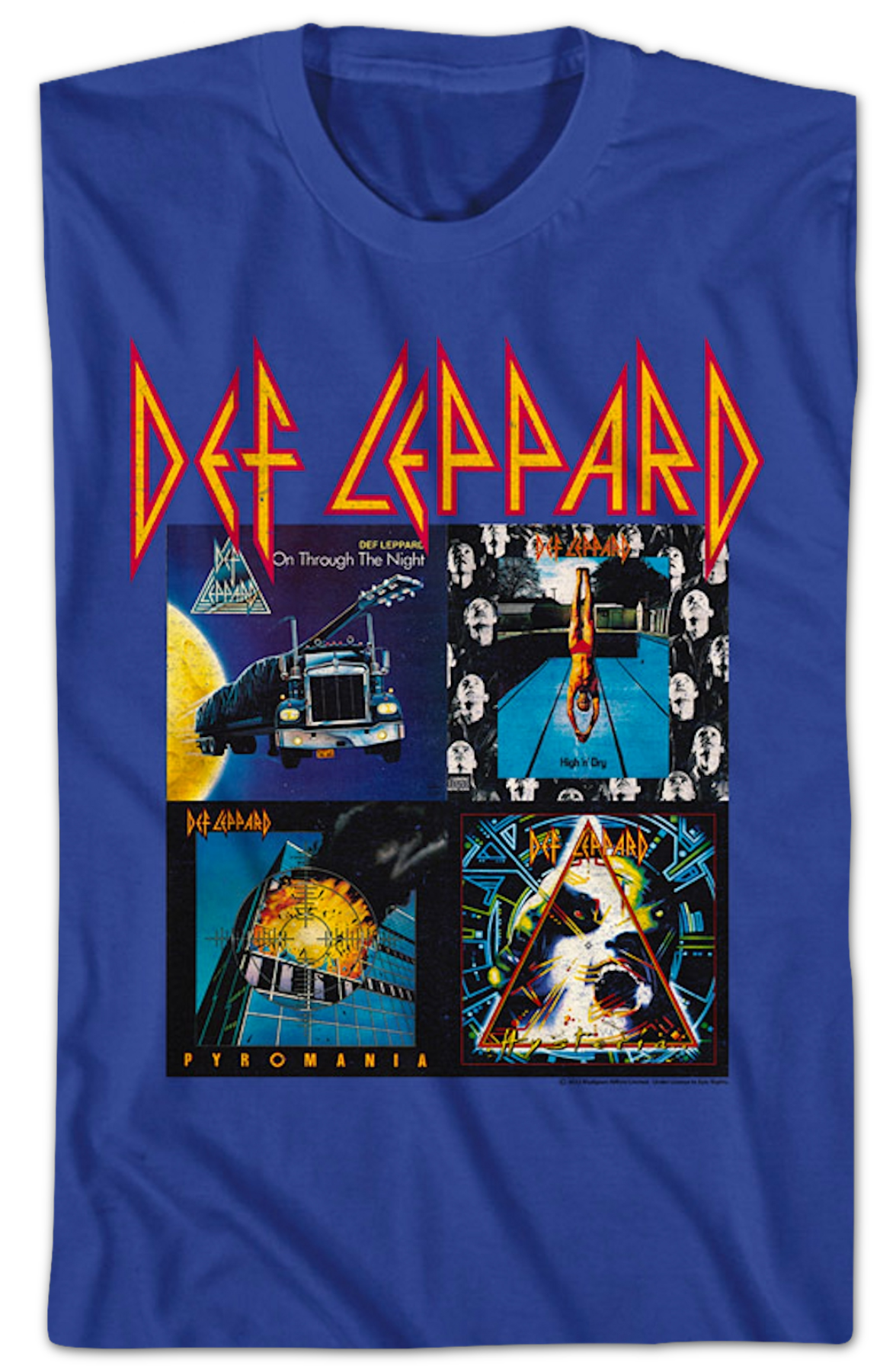 First Four Album Covers Def Leppard T-Shirt product image 2