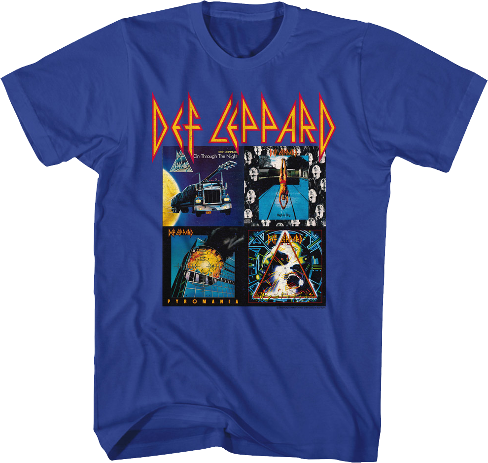 First Four Album Covers Def Leppard T-Shirt product image 1