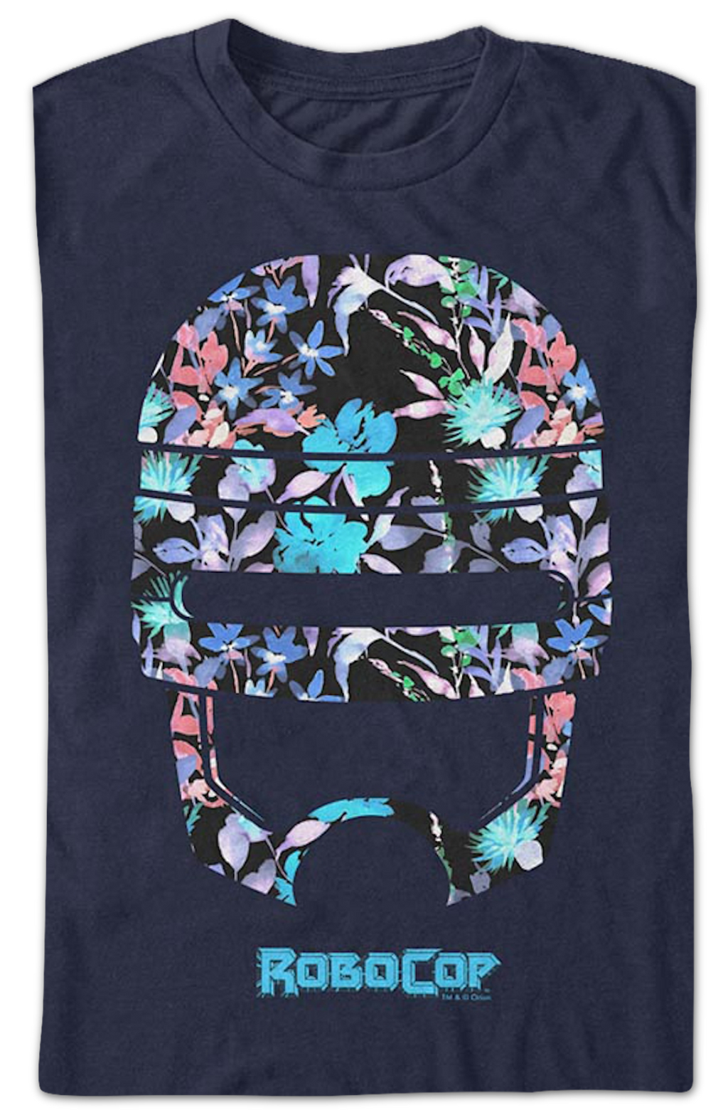 Floral Helmet Robocop T-Shirt product image 2
