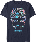 Floral Helmet Robocop T-Shirt product image 1