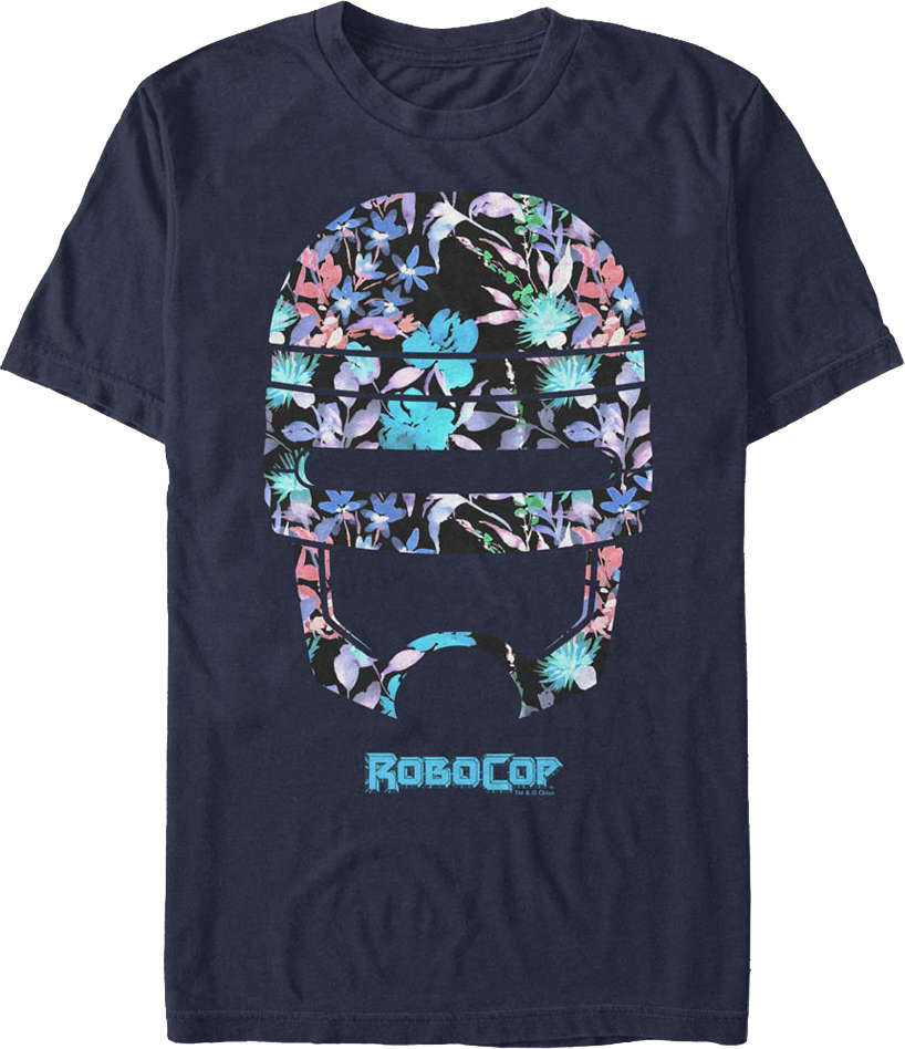 Floral Helmet Robocop T-Shirt product image 1