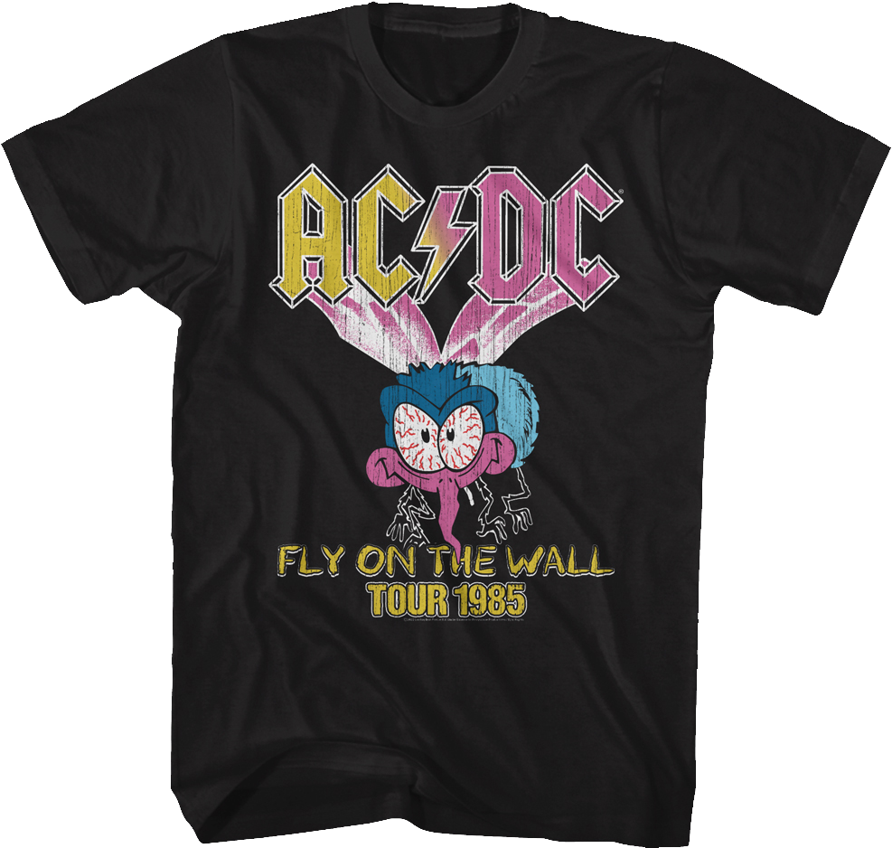 Fly On The Wall Tour 1985 ACDC Shirt product image 1