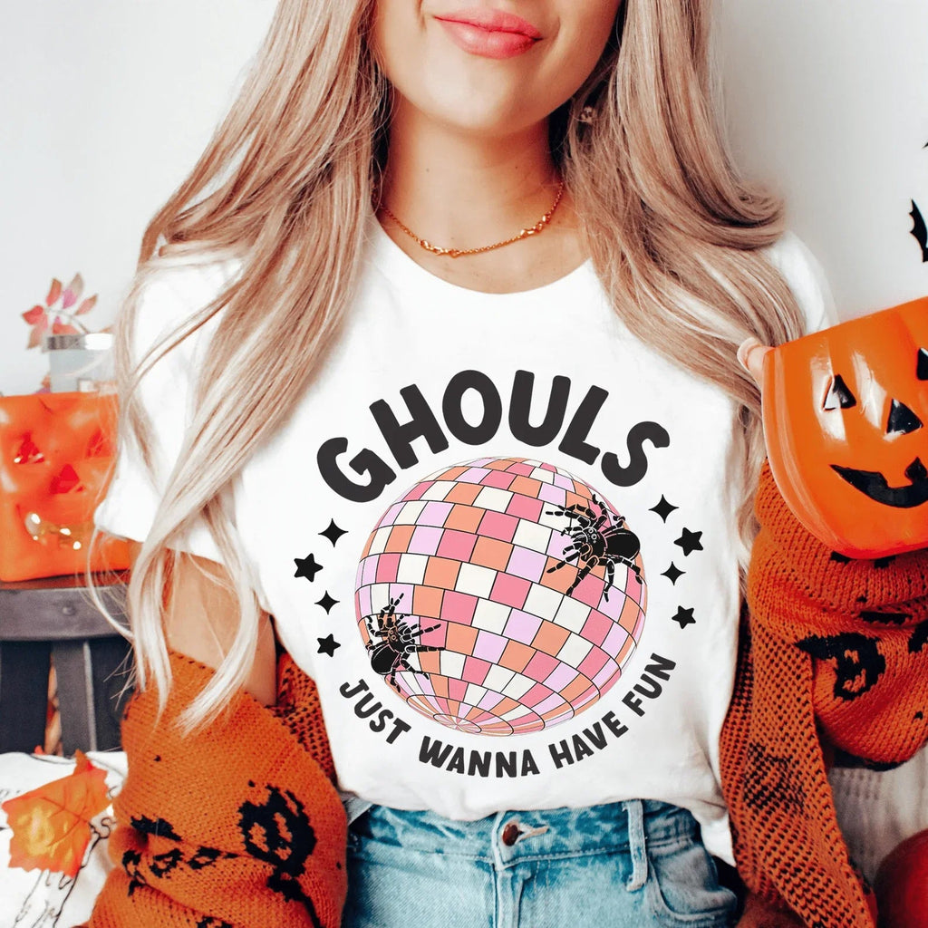 Ghouls Just Wanna Have Fun Retro Tee product image 1