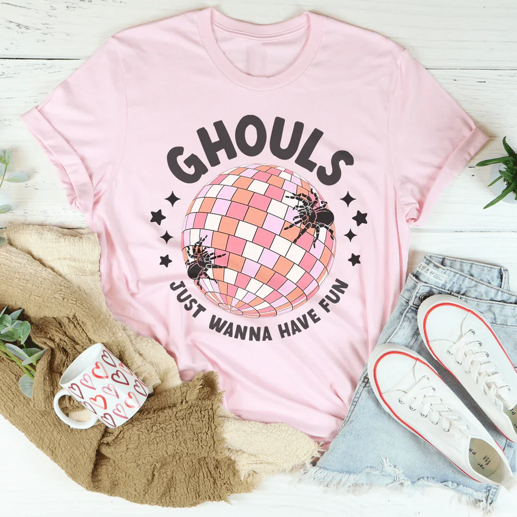 Ghouls Just Wanna Have Fun Retro Tee product image 3