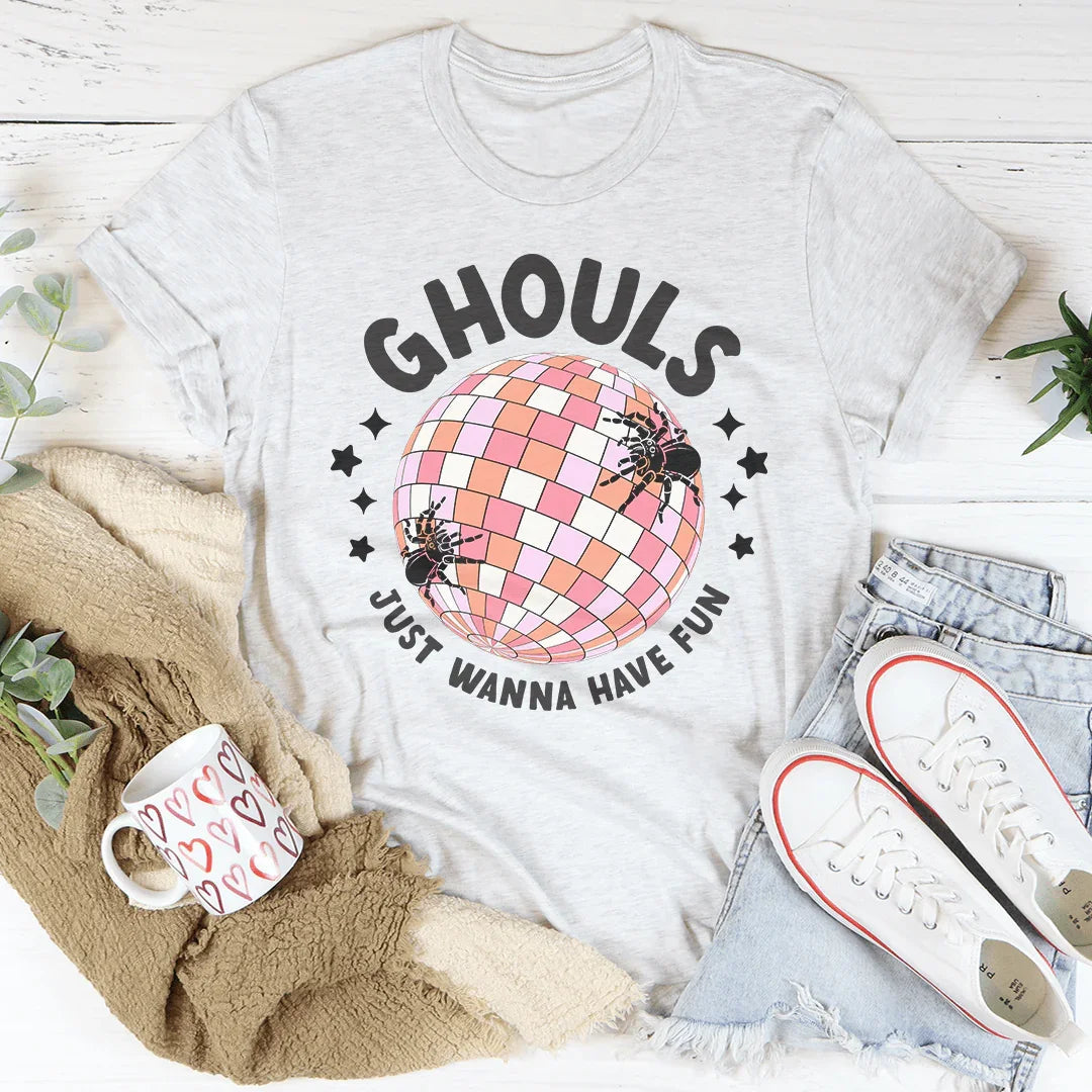 Ghouls Just Wanna Have Fun Retro Tee product image 2