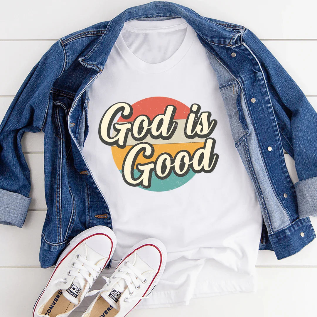 "God Is Good" – Minimalist Christian Faith Graphic Top product image 3