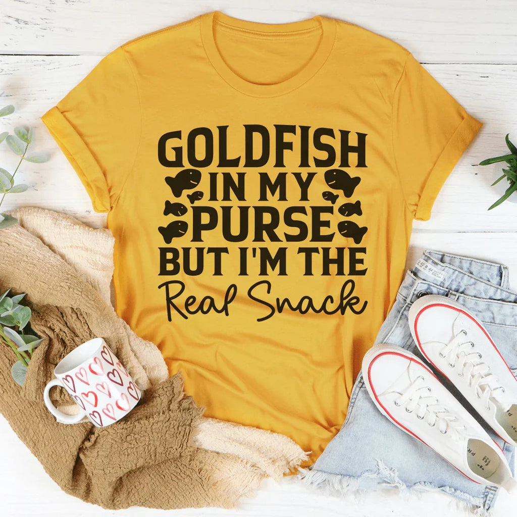 Goldfish In My Purse But I'm The Real Snack Tee product image 1