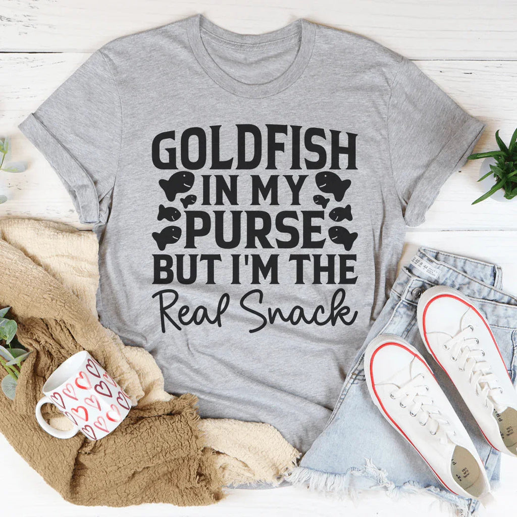 Goldfish In My Purse But I'm The Real Snack Tee product image 3