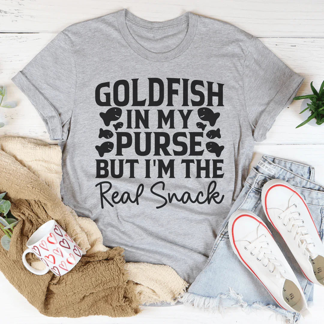 Goldfish In My Purse But I'm The Real Snack Tee product image 3