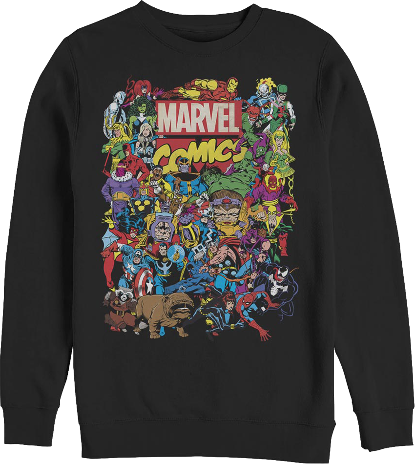 Greatest Characters Collage Marvel Comics Sweatshirt product image 1