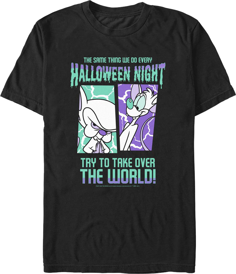 Halloween Night Pinky and the Brain T-Shirt product image 1