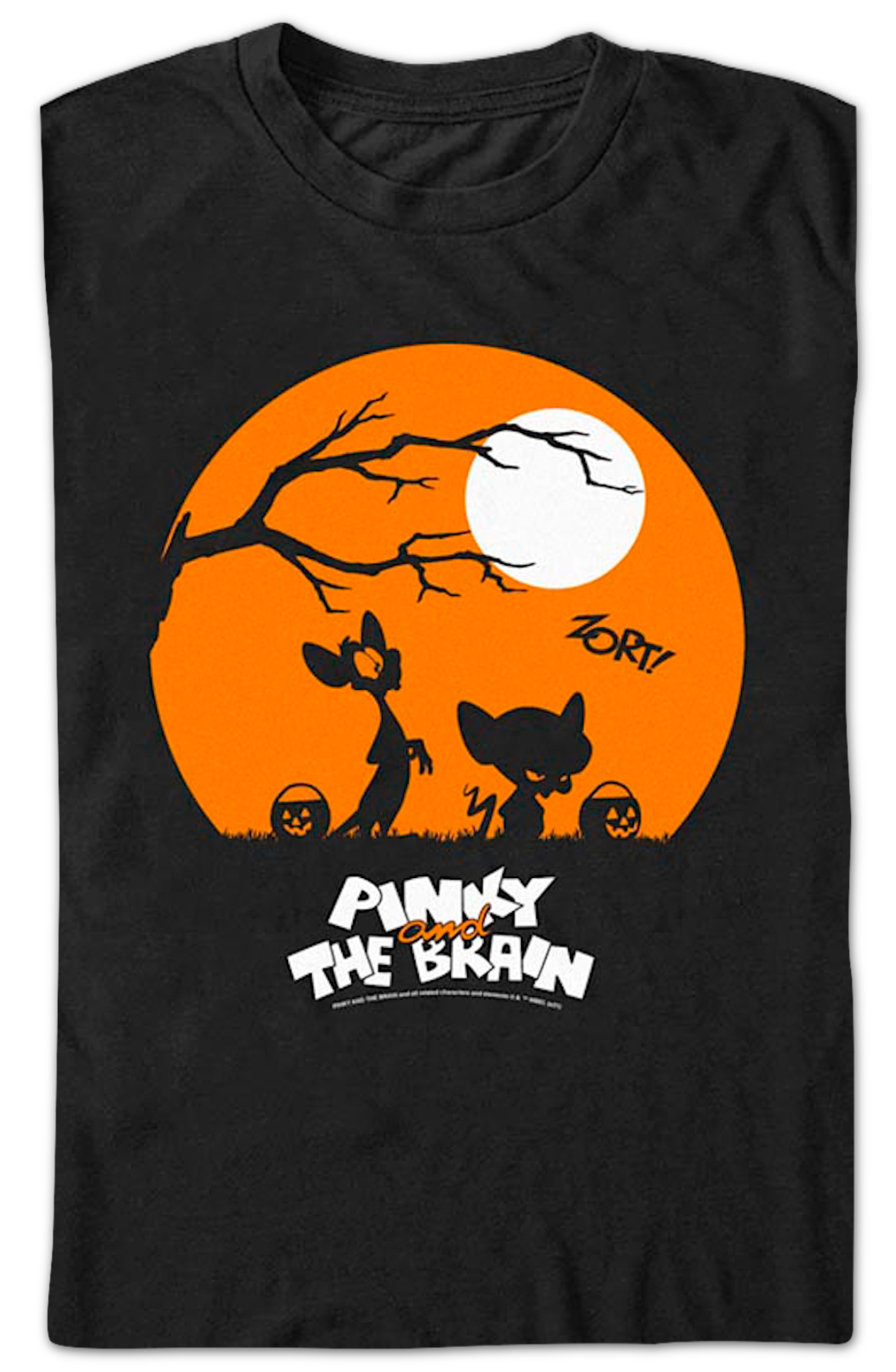 Halloween Silhouettes Pinky and the Brain T-Shirt product image 2
