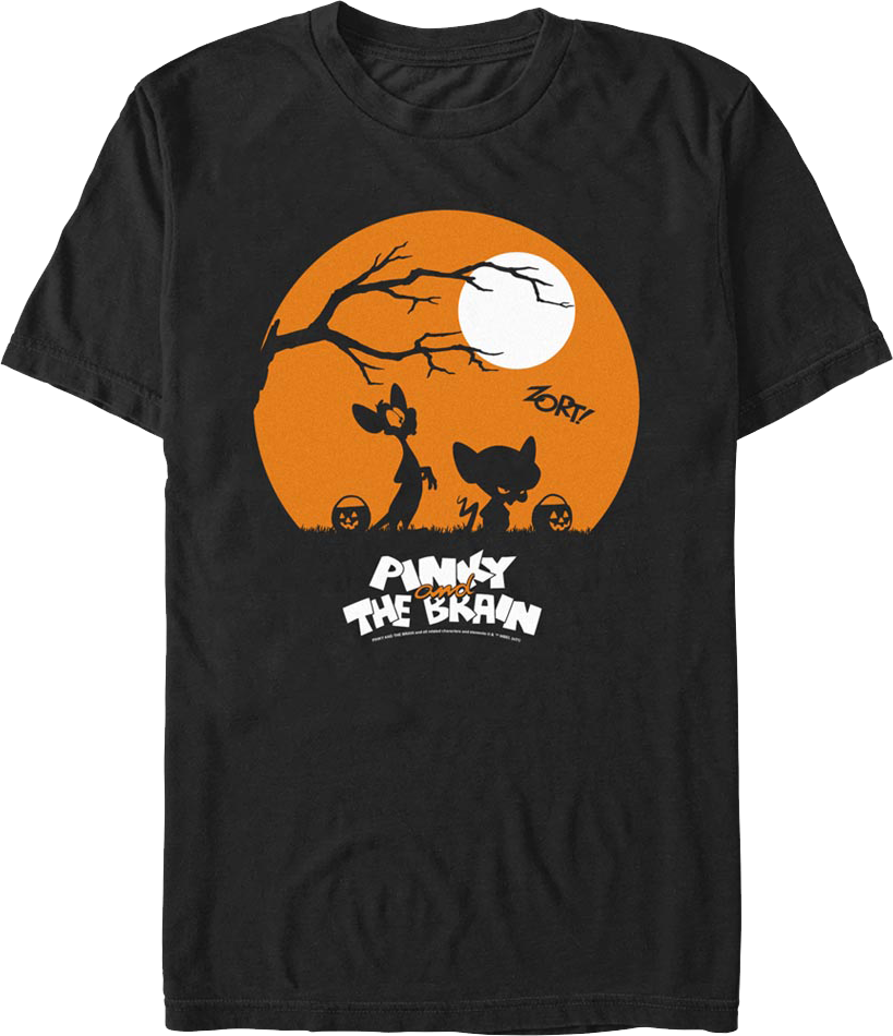 Halloween Silhouettes Pinky and the Brain T-Shirt product image 1