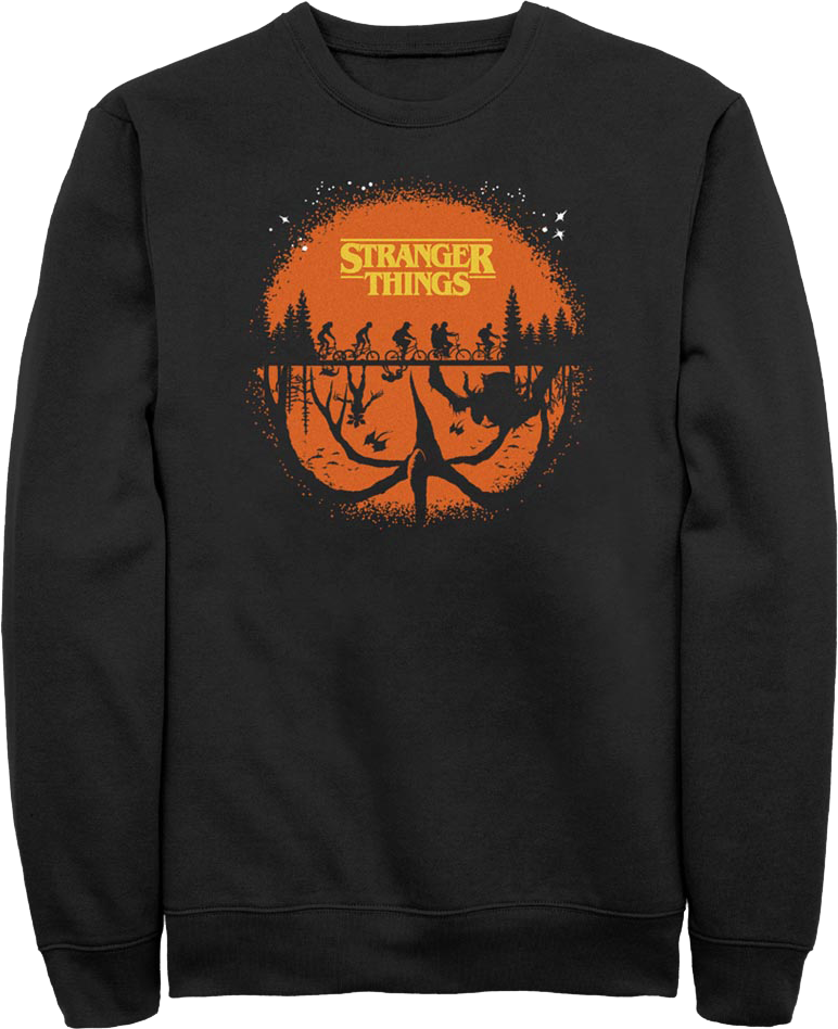 Halloween Silhouettes Stranger Things Sweatshirt product image 1