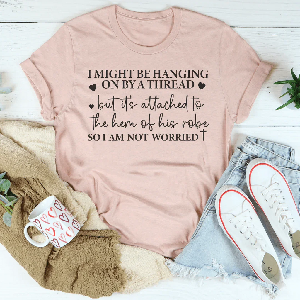 Hanging On By A Thread Tee product image 2