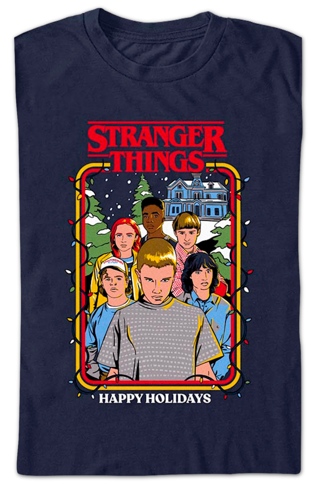 Happy Holidays Stranger Things T-Shirt product image 2