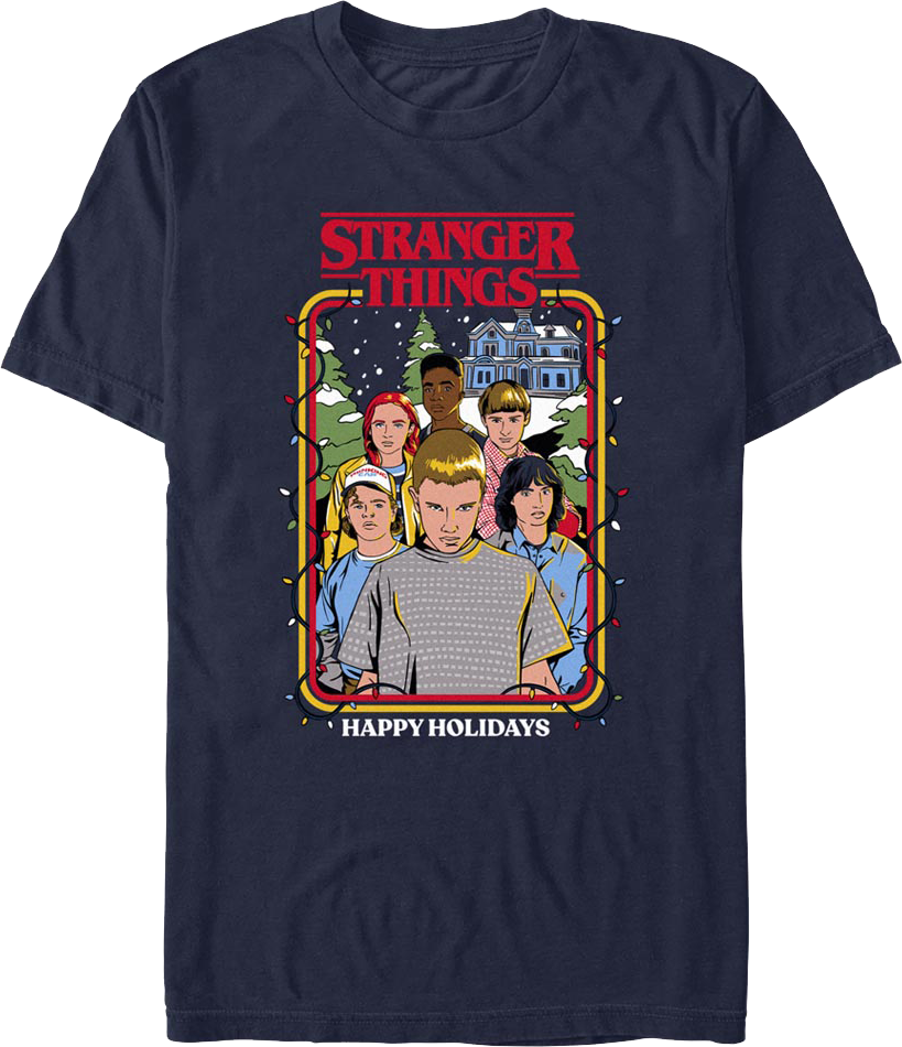 Happy Holidays Stranger Things T-Shirt product image 1