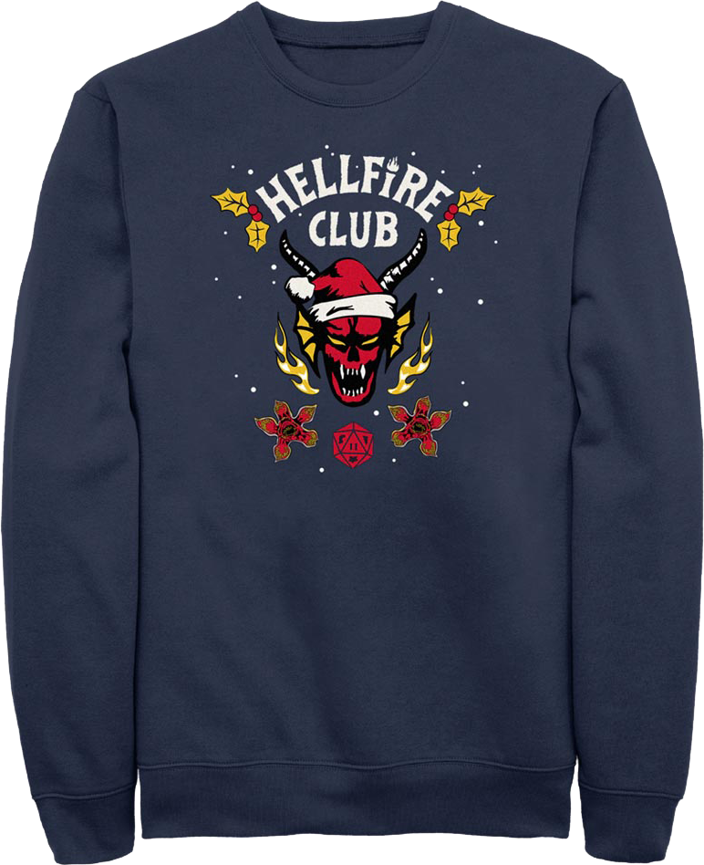 Hellfire Club Christmas Logo Stranger Things Sweatshirt product image 1