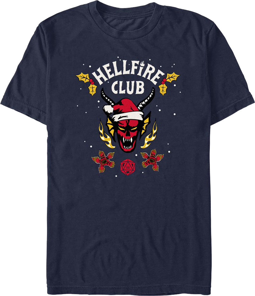 Hellfire Club Christmas Logo Stranger Things T-Shirt product image 1