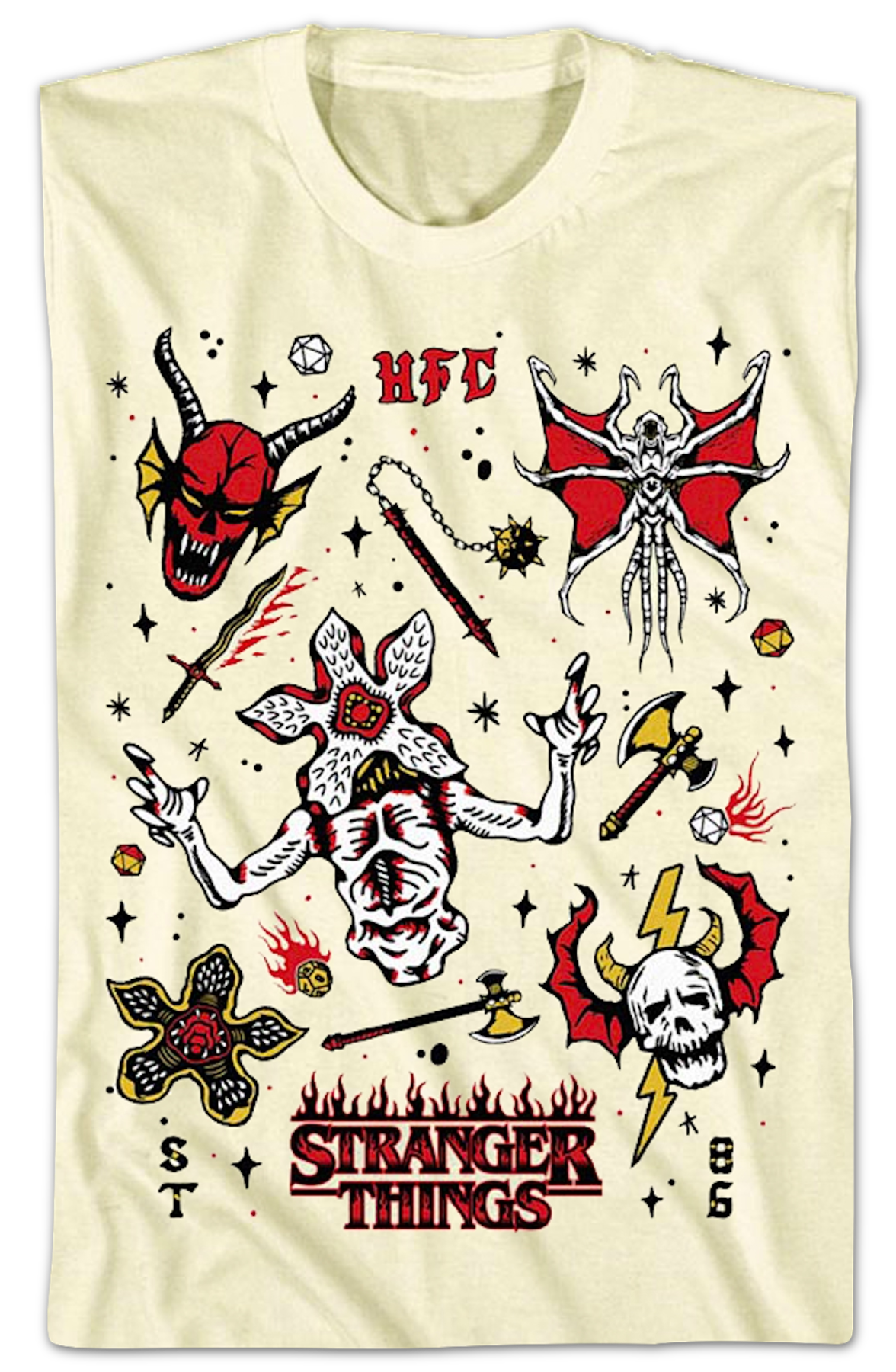 Hellfire Club Collage Stranger Things T-Shirt product image 2