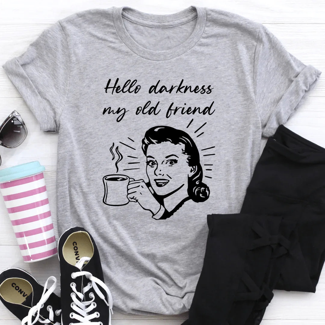 Coffee Lover Sarcastic Graphic Tee – Hello Darkness My Old product image 2