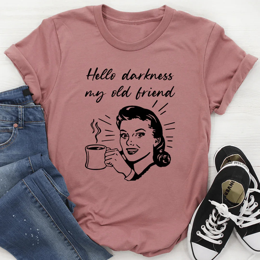 Coffee Lover Sarcastic Graphic Tee – Hello Darkness My Old product image 3
