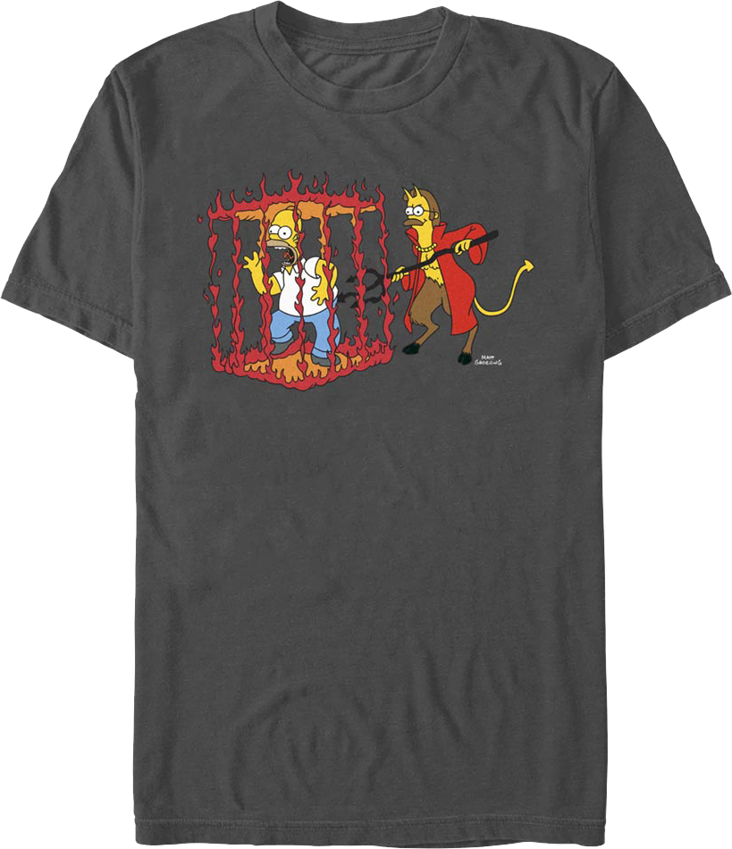 Homer In Devil's Cage The Simpsons T-Shirt product image 1