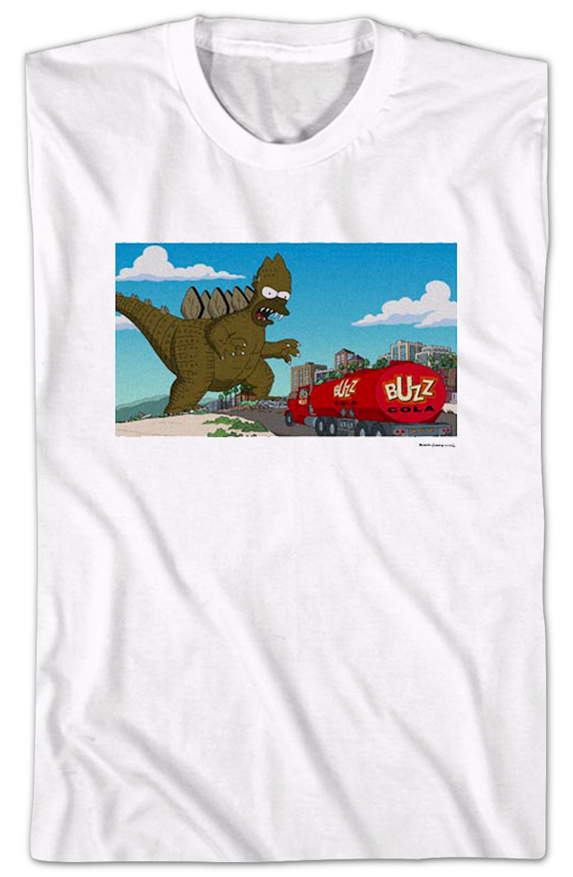 Homerzilla Attacks The Simpsons T-Shirt product image 2