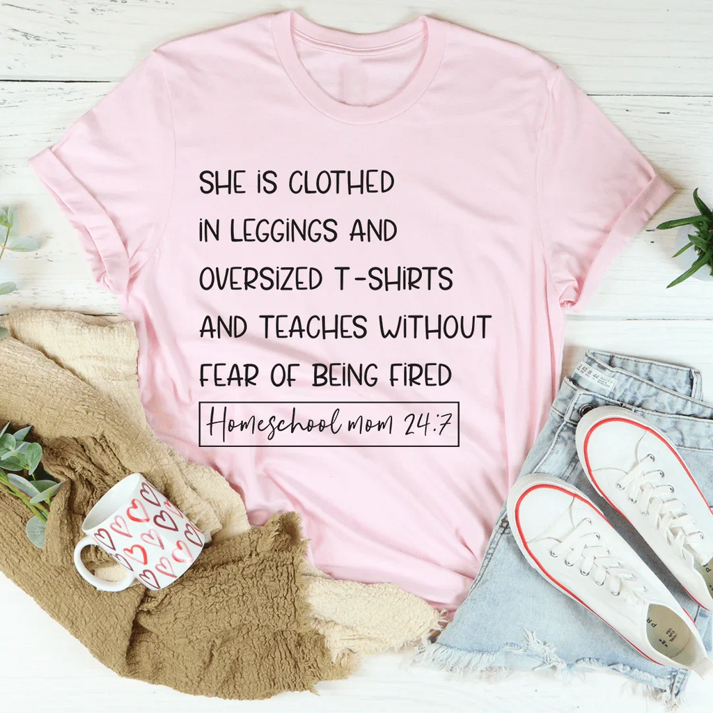 Homeschool Mama Everyday Graphic T-Shirt – Mom 24/7" product image 4